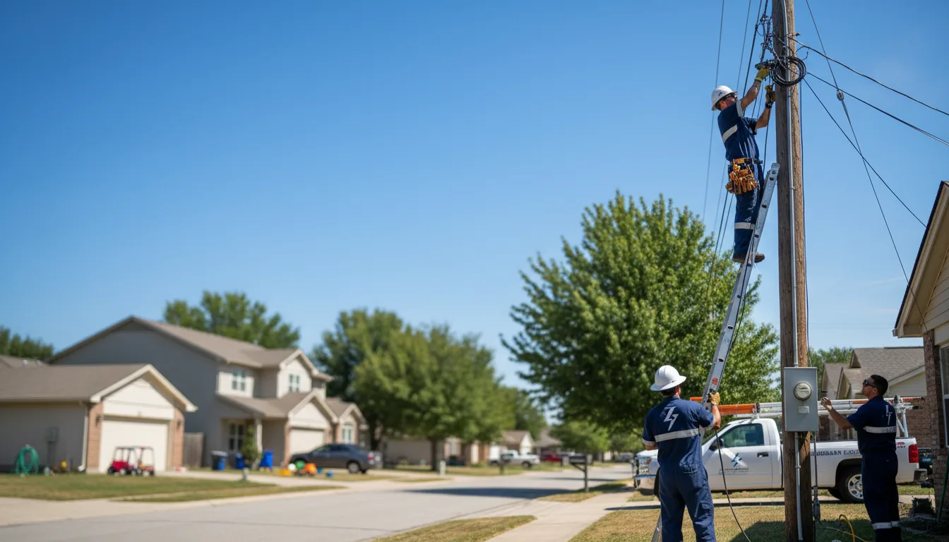 Residential electrician providing installation services in Hometown, IL